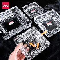 Able Ashtray Living Room Office Transparent Glass Cylinder Simplicity And Generous Office Home Internet Café Hotel Square