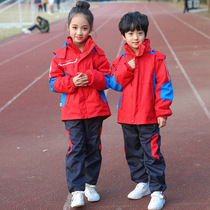 Pupils' Charge Clothes and Cashmere Jacket Coat School Uniform Suit Children's Pants Spring and Autumn Winter Boys and Girls Three-Piece Set