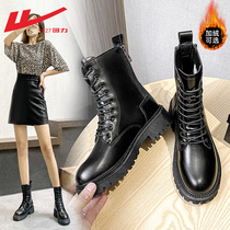 Back Force Martin Boots Woman 2021 New Women Shoes Inron Wind Single Boots Autumn Winter Plus Suede Short Boots Snowy Boots Cotton Shoes Boots