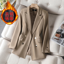 Suit coat women fall winter 2021 new cotton casual coat cotton padded fashion temperament small suit winter
