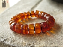 Old amber bead bracelet pure old amber bead bracelet total weight 27 3 grams