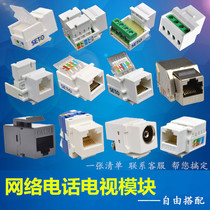 Amply Network Telephone TV Module Network Cable Telephone Line Socket Computer Module TV Module free of beating modules
