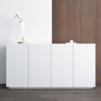 Side cabinet storage small apartment White Nordic living room Italian minimalist modern simple home wall bedroom cabinet