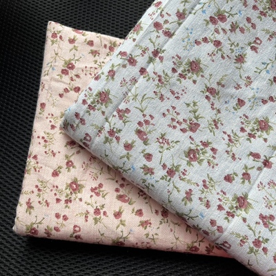 taobao agent [Mori Faculty] Flower cotton and linen cloth BJD baby clothing OB11 dress handmade clothes fabric