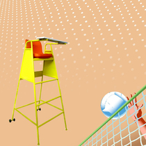 Volleyball badminton court referee chair can strengthen volleyball referee mobile chair stainless steel tennis referee chair