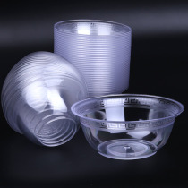 Disposable aviation Crystal Bowl thickened hard plastic high-end restaurant merchants home barbecue picnic