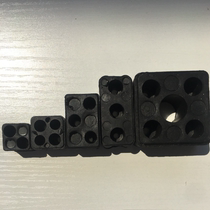 Aluminum alloy railing accessories Square pipe fittings Universal welding-free docking assembly single straight-through fixed fasteners