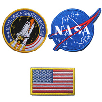 Alpha ma1 Space Agency Armband NASA Flight Jacket Apollo Patch Embroidered Velcro Seal