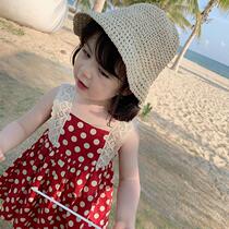 Girl Harnesses Dress Dress 2019 Summer Dress New Ocean Gas Baby Polo Dot Dress Child Princess Dress