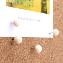 5 spherical I-shaped press nails frame map felt photo wall soft wood rustic original handmade pins