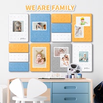 Photo wall decoration frame wall combination non-perforated stairs Wall living room background wall Children photo album Wall photo wall