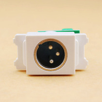 120 male head Cannon welding-free module microphone Callon microphone socket module floor plug-in table module