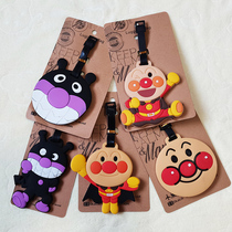 Cartoon cute bread Anpanman luggage tag travel luggage tag backpack luggage tag boarding check-in pass