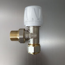Small back basket radiator angle valve 4-point radiator radiator temperature control valve ppr temperature control valve aluminum plastic pipe temperature control angle