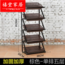 Supermarket shelves convenience store shelves snacks kitchen shelves disassembly and assembly floor shelves commercial vegetable food multi-layer