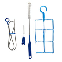 Outdoor riding mountaineering backpack drinking water bag inner tank water pipe cleaning brush water rack four-piece set tool