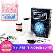 diy reengrave with cloned penis silicone gel emulated hand inverted mold material homemade inverted film fake woman used to wear a chicken