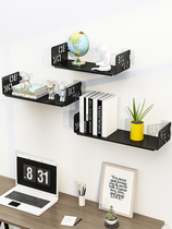 Living room non-perforated wall shelf hanging wall partition wall bookshelf TV wall hanging bedroom decoration bracket