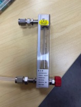 316L stainless steel float flowmeter card sleeve connected to pressure reducing valve measuring laboratory instrument gas analysis