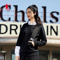 Jordan Sports Suit Womens Dress 2022 Autumn Winter New Lianhood Headliner Crash Color Casual Sportswear Two Suit Women