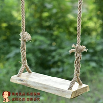Field Yard Solid Wood Sling Cute Autumn Thousands Rope Adults Plus Coarse Outdoor Hemp Rope Playground Outdoor Wood
