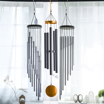 Japanese wind chimes wooden wind chimes metal wind chimes 5 tubes music wind chimes tuning metal tube home ornaments gifts