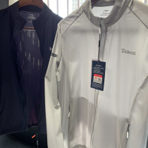 Authorized channels Ice silk texture elastic mesh Air conditioning function small stand collar mens sunscreen clothing Skin clothing windbreaker