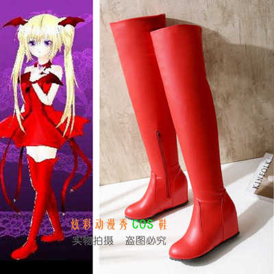 taobao agent Red high boots, cosplay, plus size
