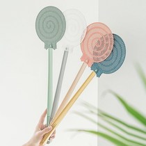 Fly swatter cute home simple cartoon large plastic long handle thickened not rotten mosquito beat plastic fly swatter