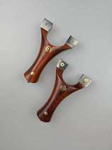 Solid Wood patch Huai support titanium alloy fast pressing clip free flat rubber band Slingshot reverse bending precision brass splicing 2020