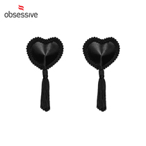 Obsessive sexy breast stickers sex underwear heart-shaped chest patch tassel blood drops nipple stickers adult sex products