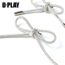 DPLAY luxury high-end diamond Super Flash rhinestone bow brooch sweet ins tide joyful small fragrant style pin