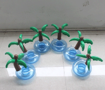 Inflatable Flamingo coconut tree set water Cola cup holder mobile phone holder drink cup holder home decorations stage props