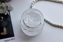 Glass City Nordic Crystal Glass high heels Jewelry box Powder ball box Candle jar Smoke-free aromatherapy box
