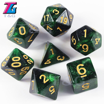 New multi-sided dice 7 Dragon and Earth dice table game dnd set 4 20-sided sieve digital color tour