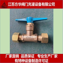 National standard brass straight-through type globe valve QJT200-10 type gas globe valve pipeline shut-off valve QJT200-8