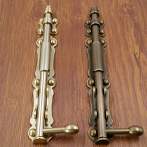 Antique Bolt bolt inserted vintage wooden door thickened door villa door bronze large bolt Chinese view can be locked