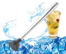 New fashion stainless steel handle plastic head crushed ice stick Mashed pestle fruit mash stick crushed ice hammer bar utensils