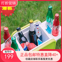 Japan imported picnic camping refrigerated outdoor refrigerator folding portable insulated table and chair picnic barbecue table