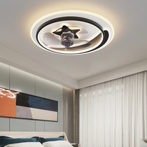 Simple ceiling fan lamp smart Tmall Genie ceiling fan lamp creative bedroom dining room living room Nordic electric fan
