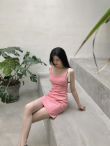 (small Q home) Double shoulder mannement dress Girl 2022 Summer new Temperament Small Gown Everyday Dating Short Dress