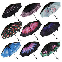 Literary youth fashion stripe printing literary fresh vinyl parasol sunshade umbrella umbrella