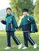 Primary and secondary school uniforms jackets three-piece kindergarten yuan fu autumn and winter teacher children class uniform winter suit