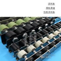 Factory direct polyurethane coated rubber bearing flowing strip stainless steel coated galvanized metal slide guide roller strip