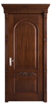 Wooden fan ju solid wood door