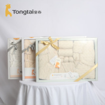 Tongtai autumn and winter newborn baby products autumn and winter 0 6 months male and female baby cotton clothes set gift box