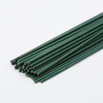 No. 2 flower pole high quality smooth DIY handmade material green flower pole do ribbon rose flower art 40CM length