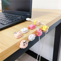 Table data line Magnetic wire Magnetic wire holder mobile phone charging wire fixing clip buckle office table top containing finishing deviner