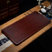 Chinese kung fu tea set household Tea Sea drainage type electric Wood tea plate flower pear simple whole piece ebony wood tea table