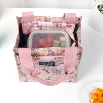 Insulation lunch box bag thickened aluminum foil waterproof canvas lunch box bag Hand carry with lunch box Bento bag tote bag